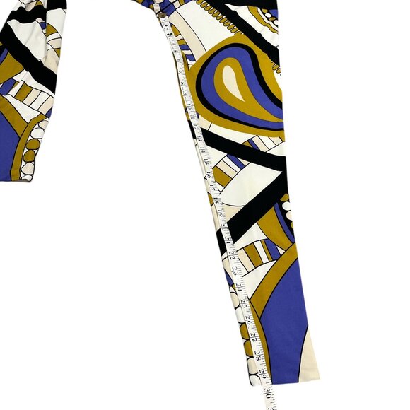 EVA VARRO Leggings Size Large High Elastic Waist Multi Coloured - Picture 9 of 10